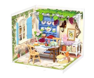 Rolife Super Creator Maquetas DIY Miniature House Kit Casas Miniaturas para Montar Maquetas Madera para Construir Adultos Caja Expositora Apilable Sin Pegamento Regalo Creativo (Midsummer Dream Yard)