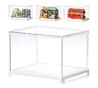 Rolife Vitrina de Acrílico DF04L - Vitrina Antipolvo con Puerta & Puerto de Cable, 8,78×7,60×6,06 Pulgadas, Apta para Casas en Miniatura, Blind Boxes, Pop Figuras & Coleccionables