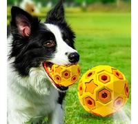 Rolin Roly Pelotas de juguete para perros, bola de perro con luz intermitente, juguetes masticables interactivos, bolas de goma duradera para gatos, perros pequeños, medianos y grandes