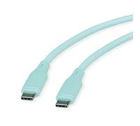 Roline Cable USB 2.0, Tipo C-C, ST/ST, Silicona, 60 W, Verde, 1 m