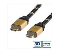 Roline 11.04.5502 cable hdmi 2 m hdmi tipo a (estándar) negro, oro