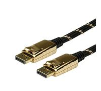 ROLINE 11.04.5644 1m DisplayPort DisplayPort Negro, Oro Cable DisplayPort - Cables displayport (1 m, DisplayPort, DisplayPort, Macho, Macho, Oro)