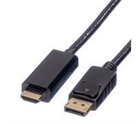Roline 11.04.5787 adaptador de cable de vídeo 3 m displayport negro