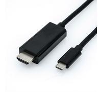 Roline 11.04.5840 adaptador de cable de vídeo 1 m usb tipo c hdmi neg