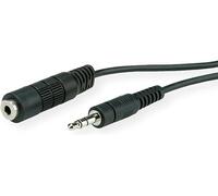 Roline 11.09.4352 2m 3.5mm 3.5mm Negro Cable de Audio - Cables de Audio (3.5mm, Macho, 3.5mm, Hembra, 2 m, Negro)