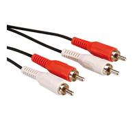 Roline 11.99.4338 cable de audio 10 m 2 x rca negro