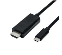Roline 11045843 5 m usb tipo c hdmi tipo a (estándar) negro