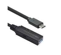 ROLINE Cable repetidor Activo USB 3.2 Gen 1, Tipo A - C, Negro, 10 m