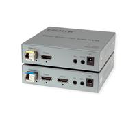 ROLINE Extensión KVM por Fibra óptica, USB+HDMI 4K60, 20km