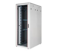 ROLINE 19-Zoll Netzwerkschrank Pro 42 HE, 800x1200 BxT Glastr grau | Rack 42U, 600 kg, Puertas de Vidrio, Acero Gris