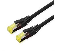 Roline Cable de conexión Exterior Cat.6A (Clase EA) S/FTP (PiMF), Cable Trenzado, LSOH, Negro, 5 m