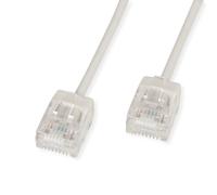 ROLINE Cable de conexión UTP para centros de datos Cat.6A (clase EA), LSOH, conector delgado y extracorto, gris, 5 m