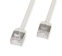 ROLINE U/FTP DataCenter Patchkabel Kat.6A (Class EA), LSOH, slim, extra kurzer Stecker, grau, 5 m