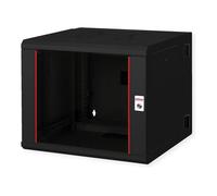 ROLINE 26.21.0181 Bastidor de Pared 19" 9U para Rack, 600x600x505 mm, 50 kg Carga, Negro, Acero, IP20, con Puerta de Cristal y Rieles