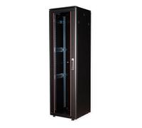 ROLINE 26.21.0231 Rack de red 19 pulgadas 42U, bastidor independiente 600x600 mm, puertas de vidrio, 600 kg capacidad, negro