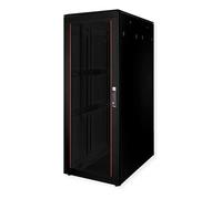 ROLINE 26.21.0234 Bastidor de Red 19" 42U, 800x1200 mm, Negro, Puertas de Cristal, Capacidad 600 kg, 150.6 kg