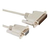 Roline 6m 9p/25p cable de serie gris d-sub 25-p d-sub 9-p