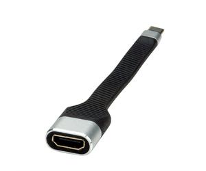Roline adaptador de pantalla usb tipo c - hdmi, st/bu, 0,13 m