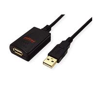 Roline Alargador USB 2.0, Negro, 5 m