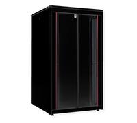ROLINE Armario Rack de 19 Pulgadas y 26U Profesional, Negra con Puerta de Cristal, Dimensiones: 800 x 800 mm