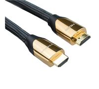 Roline Cable HDMI 2.0 Premium Oro Certificado Ultra HD con Ethernet Macho/Macho 3m Dorado/Negro