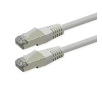 Roline Cable de conexión Cat.6 (Clase E), PoE, S/FTP (PiMF), Blanco, 7 m