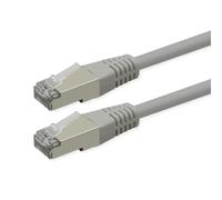 Roline Cable de conexión Cat.6 (Clase E), PoE, S/FTP (PiMF), Gris, 10 m