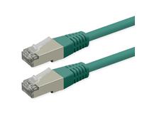 Roline Cable de conexión Cat.6 (Clase E), PoE, S/FTP (PiMF), Verde, 2 m