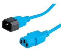 ROLINE Cable de conexión de aparatos, IEC 320 C14 - C13, Azul, 3 m