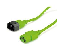 ROLINE Cable de conexión de aparatos, IEC 320 C14 - C13, Verde, 1,8 m