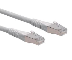 ROLINE Cable de conexión S/FTP-(PiMF-) Cat.6, 0,3m, Gris