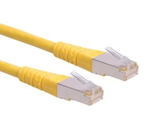 ROLINE Cable de conexión S/FTP-(PiMF-) cat. 6, amarillo, 0,3m