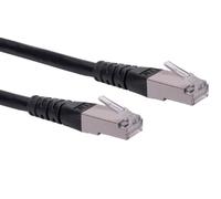 ROLINE 21151315 - Cable de conexión Cat.6 S/FTP PIMF negro 0,3m