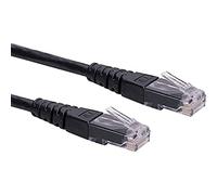 Roline Cable de conexión UTP Cat.6 (Clase E), negro, 3 m