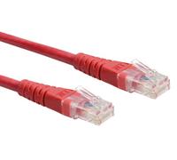 Roline Cable de conexión UTP Cat.6 (Clase E), rojo, 0,5 m