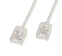 Roline Cable de conexión UTP DataCenter Cat. 6A (Clase EA), LSOH, delgado, conector extra corto, gris, 5 m