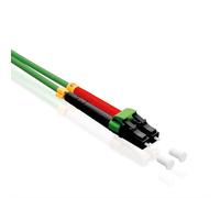 Roline cable de fibra óptica 50/125µm om5, lc/lc, lsoh, verde, 2 m