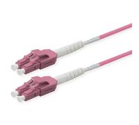 ROLINE Cable de fibra óptica dúplex 50/125µm OM4, LC/LC, UNIBOOT, violeta, 0,5 m