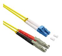 ROLINE Cable de Fibra óptica dúplex 9/125µm OS2, LSH APC/LC UPC, LSOH, Amarillo, 2 m