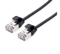 ROLINE Cable de interconexión U/FTP DataCenter Cat.6A (Clase EA), LSOH, Delgado, Negro, 1 m