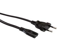 Roline cable de red de enchufe plano europeo a c7, 2 polos, negro, 5 m