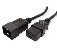 ROLINE Cable de Red Enchufe C20 - Toma C19, Negro, 3 m