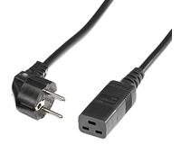Roline Cable de Red IEC320-C19 16A Schuko (3 m), Negro