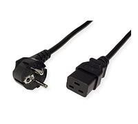ROLINE Cable de Red Schuko IEC320-C19 16A 2m, Negro