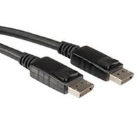 Roline cable displayport dp macho - macho, negro, 2 m