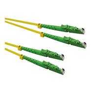 Roline Cable FO dúplex 9/125µm OS2, LSH/LSH, APC Tierra, LSOH, Amarillo, 1 m