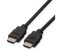 Roline Cable HDMI de alta velocidad con Ethernet, LSOH, negro, 2 m