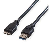 ROLINE 11028874 - Cable USB 3,0, Un macho a Micro A macho, 2,0 m..