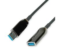 ROLINE Cable repetidor Activo (AOC) USB 3.2 Gen 1, ST/BU, Negro, 10 m