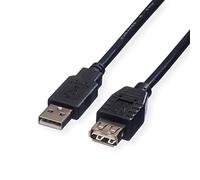 Roline Cable USB 2.0, tipo A-A, ST/BU, negro, 3 m